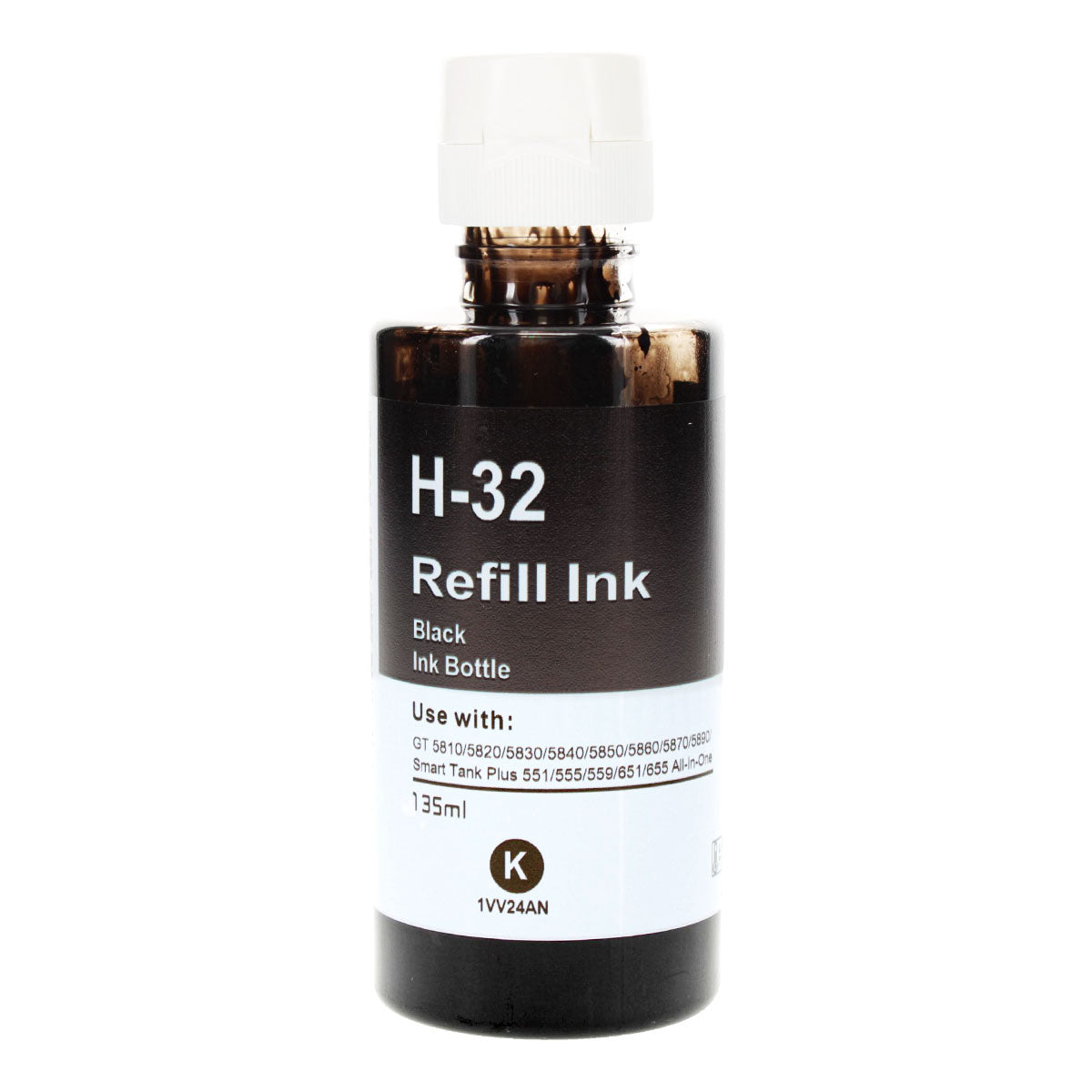 Compatible HP 32XL (1VV24AN) Ink Bottle, Black, 6000 Yield