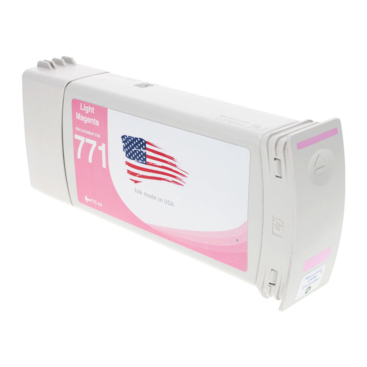 Remanfactured HP 771A (B6Y19A) Wide Format, Light Magenta, 775ml
