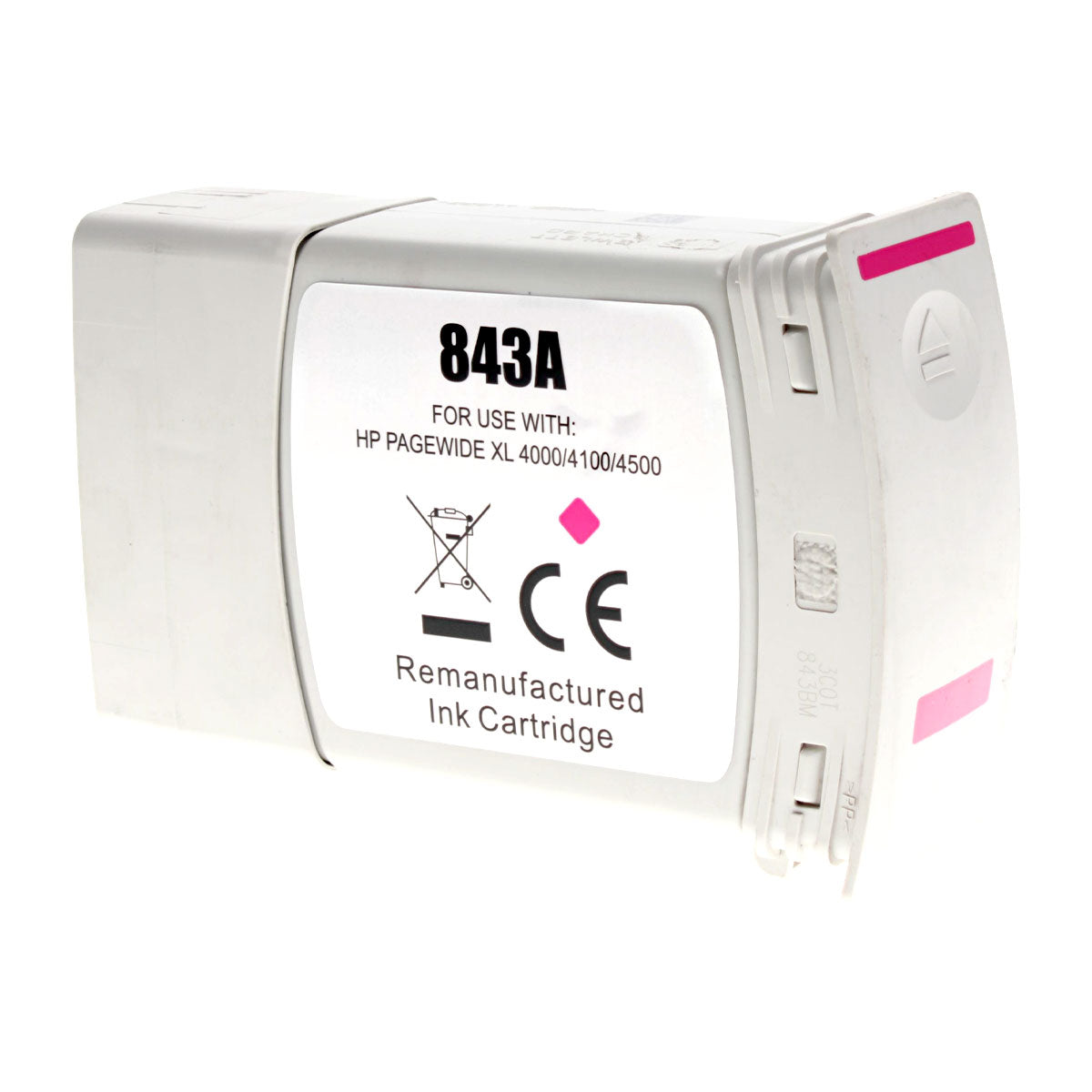Remanufactured HP C1Q59A (843A) Inkjet Cartridge, Magenta, 400 ML