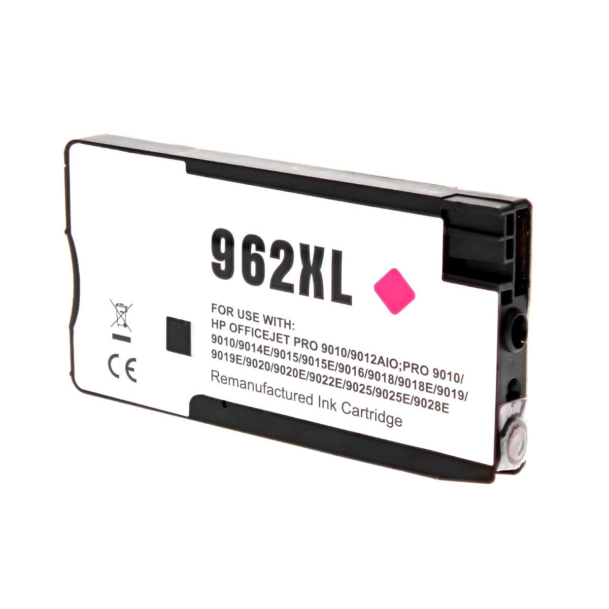Remanufactured HP 962XL (3JA01AN) InkJet Cartridge, Magenta, 1.6K High Yield, New Chip, Firmware Update Enhanced