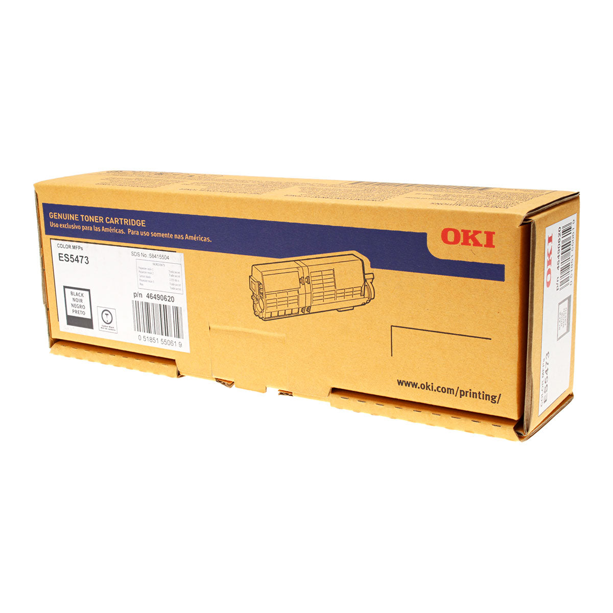 OEM Okidata  (46490620) Toner Cartridge, Black, 6.8K Yield