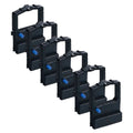 Compatible Okidata 52107001 Printer Ribbon, Black, 6 Pack Value Pack