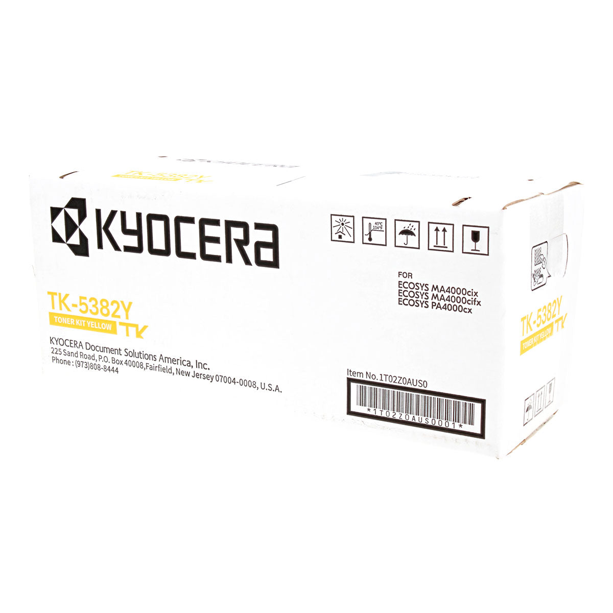 OEM Kyocera Mita TK-5382Y (1T02Z0AUS0) Toner Cartridge, Yellow, 10K Yield
