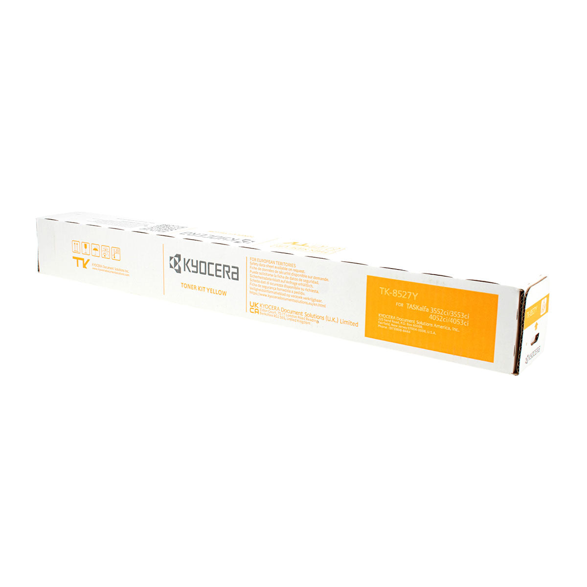 OEM Kyocera Mita TK-8527Y (1T02RMAUS0) Toner Cartridge, Yellow, 15K Yield