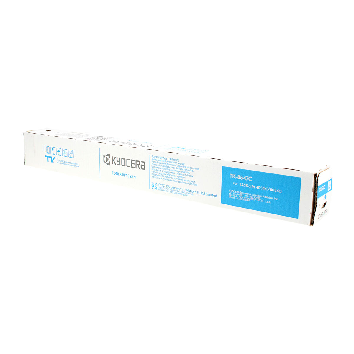 OEM Kyocera Mita TK-8547C (1T02YMCUS0) Toner Cartridge, Cyan, 20K Yield