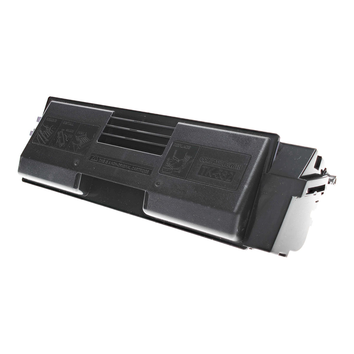 Compatible Kyocera Mita TK-582K (1T02KT0US0) Toner Cartridge, Black, 3.5K Yield, TAA Compliant, Made in USA