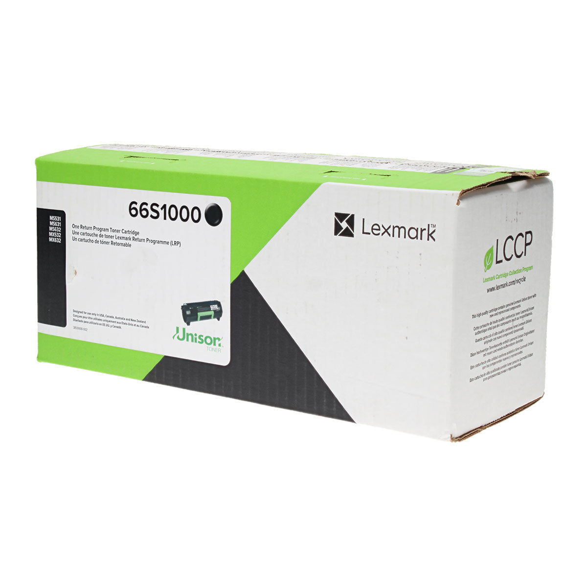 OEM Lexmark  (66S1000) Toner Cartridge, Black, 5K Yield