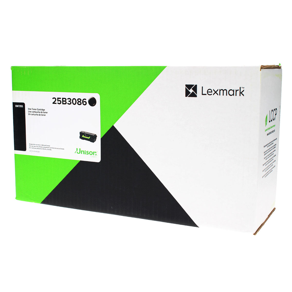 OEM Lexmark  (25B3086) Toner Cartridge, Black, 45K Yield