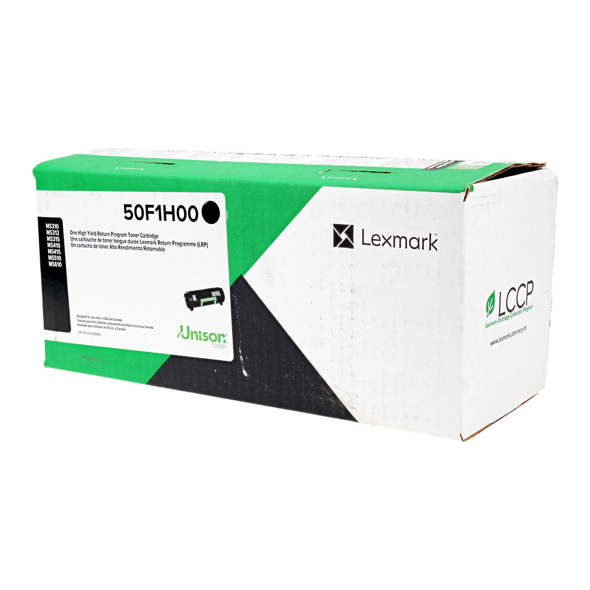 OEM Lexmark  (50F1H00) Toner Cartridge, Black, 5K High Yield, Return Program