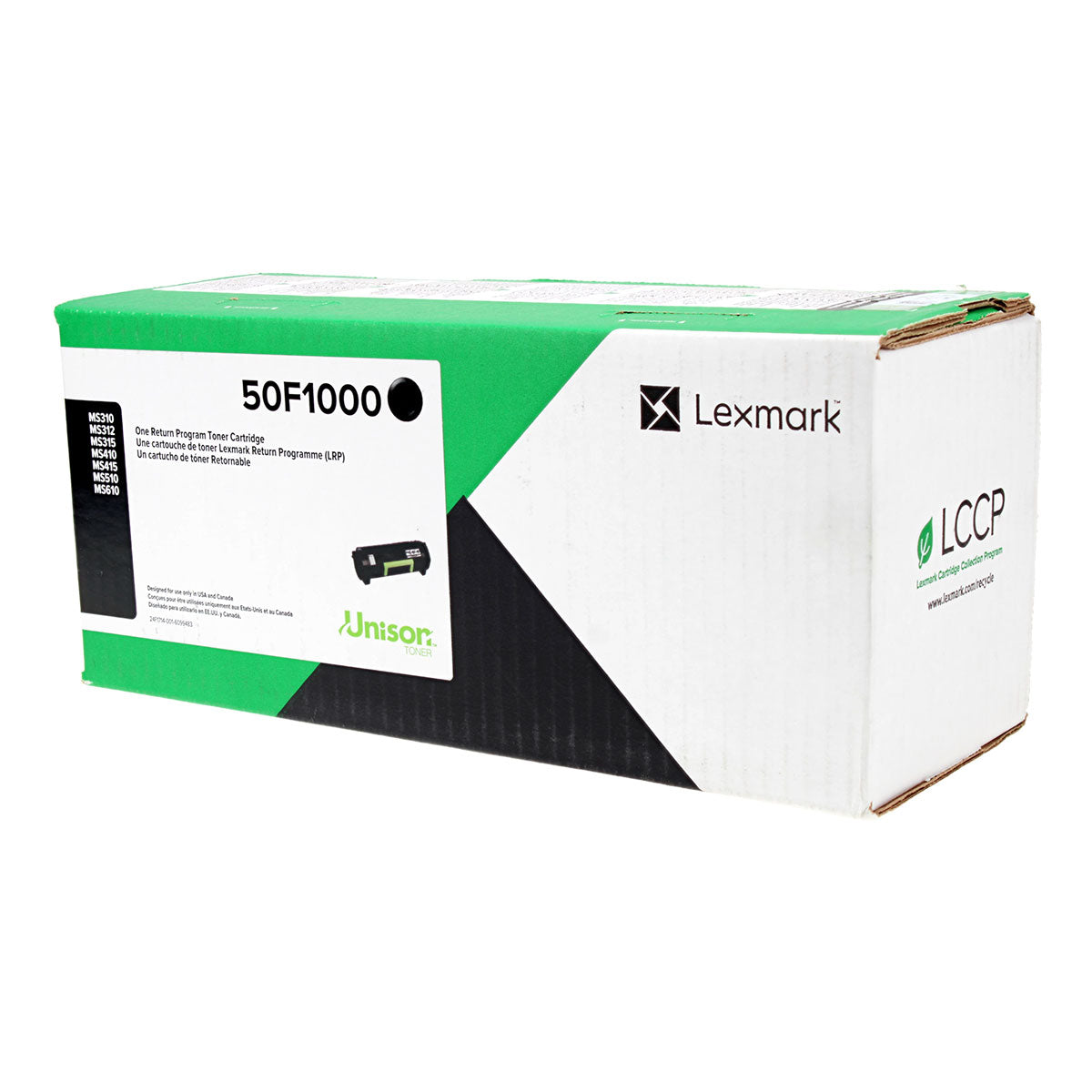 OEM Lexmark  (50F1000) Toner Cartridge, Black, 1.5K Yield, Return Program
