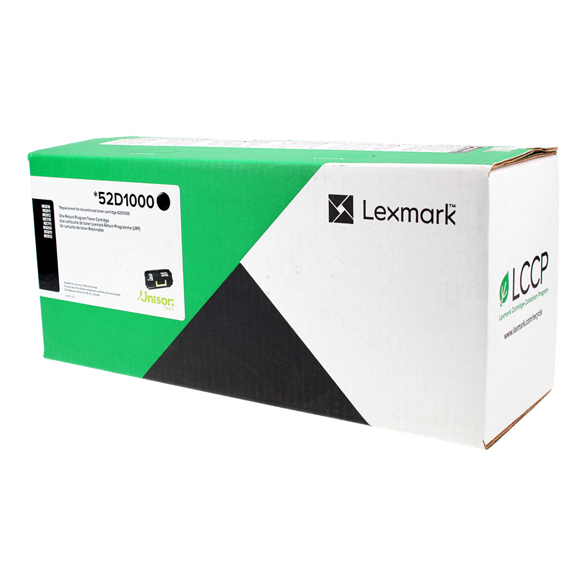 OEM Lexmark  (52D1000) Toner Cartridge, Black, 6K Yield, Return Program