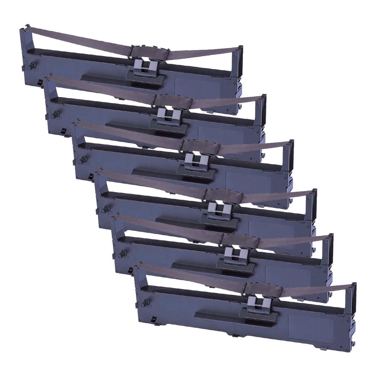 Compatible Epson S015337 Printer Ribbon, Black, 5 Million Characters, 6 Pack Value Pack