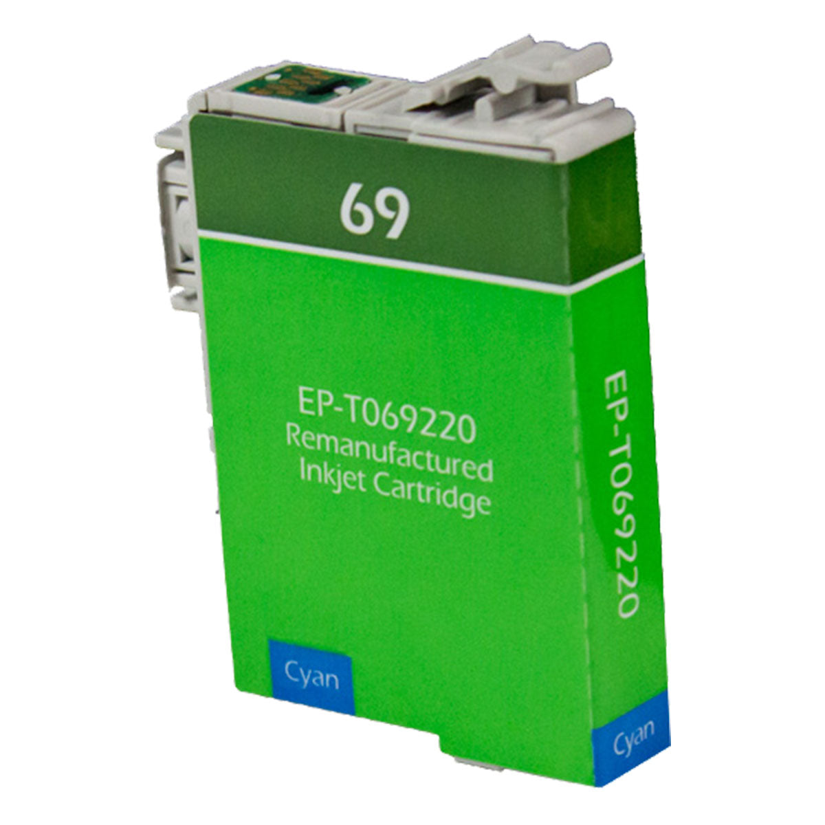 Remanufactured Epson 69 (T069220) InkJet Cartridge, Cyan, 350 Yield