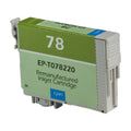 Remanufactured Epson 78 (T078220) InkJet Cartridge, Cyan, 9ML