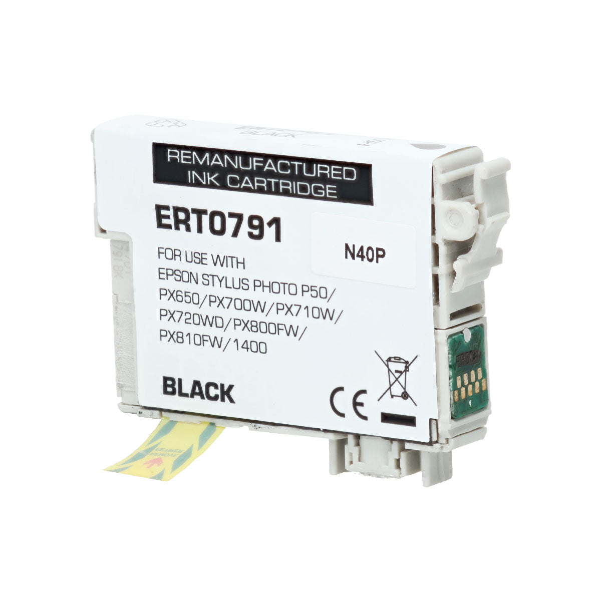 Remanufactured Epson 79 (T079120) InkJet Cartridge, Black, 11ML