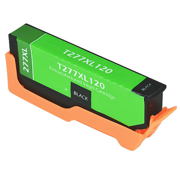 Remanufactured Epson 277XL (T277XL120) InkJet Cartridge, Black, 500 High Yield