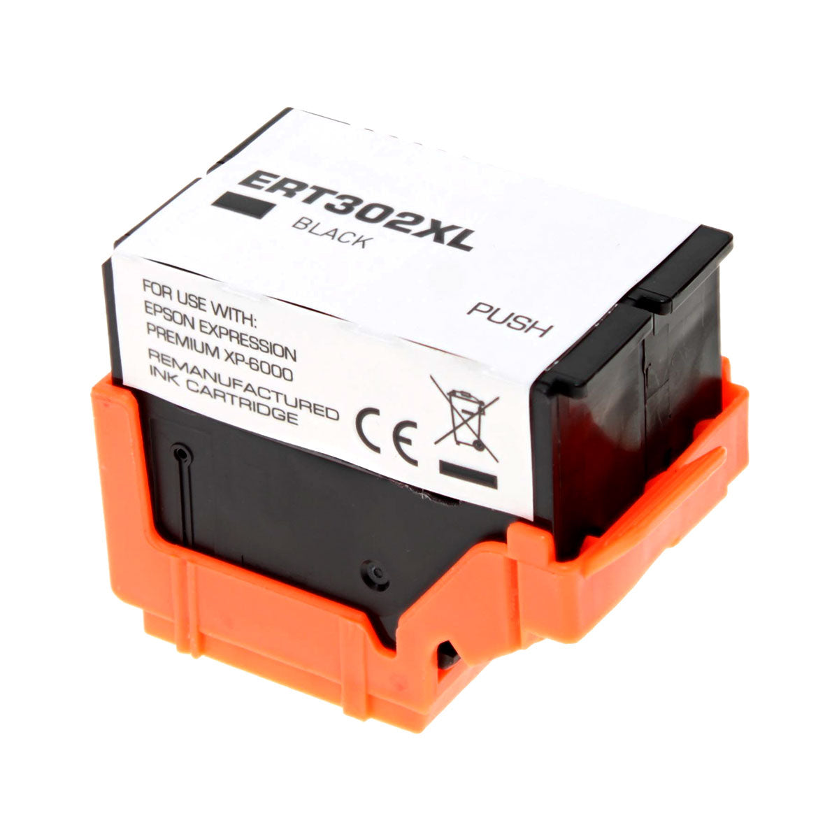 Remanufactured Epson 302XL (T302XL020) InkJet Cartridge, Black, 550 High Yield