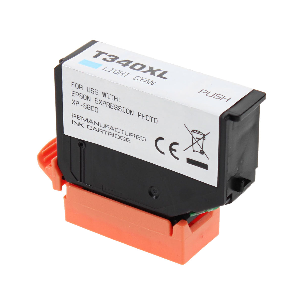 Remanufactured Epson 340XL (T340XL520) Inkjet Cartridge, Light Cyan, 830 High Yield