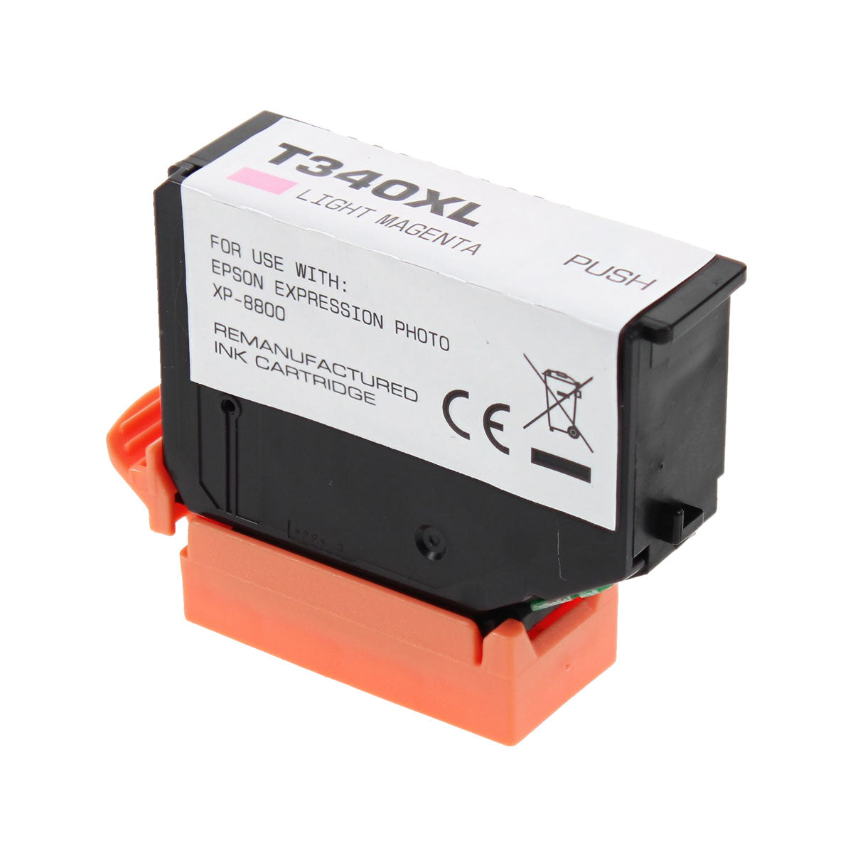 Remanufactured Epson 340XL (T340XL620) Inkjet Cartridge, Light Magenta, 830 High Yield