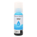 Remanufactured Epson 552 (T552220-S) InkJet Cartridge, Cyan, 6200 Yield