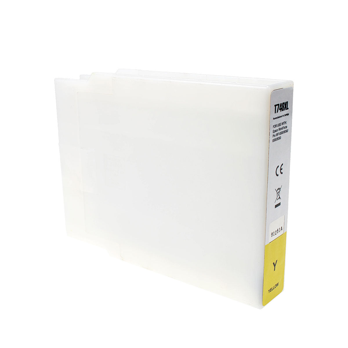 Remanufactured Epson T748XL420 (748XL) Wide Format Ink, Yellow, 4K High Yield