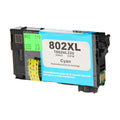 Remanufactured Epson 802XL (T802XL220) InkJet Cartridge, Cyan, 1900 Ultra High Yield