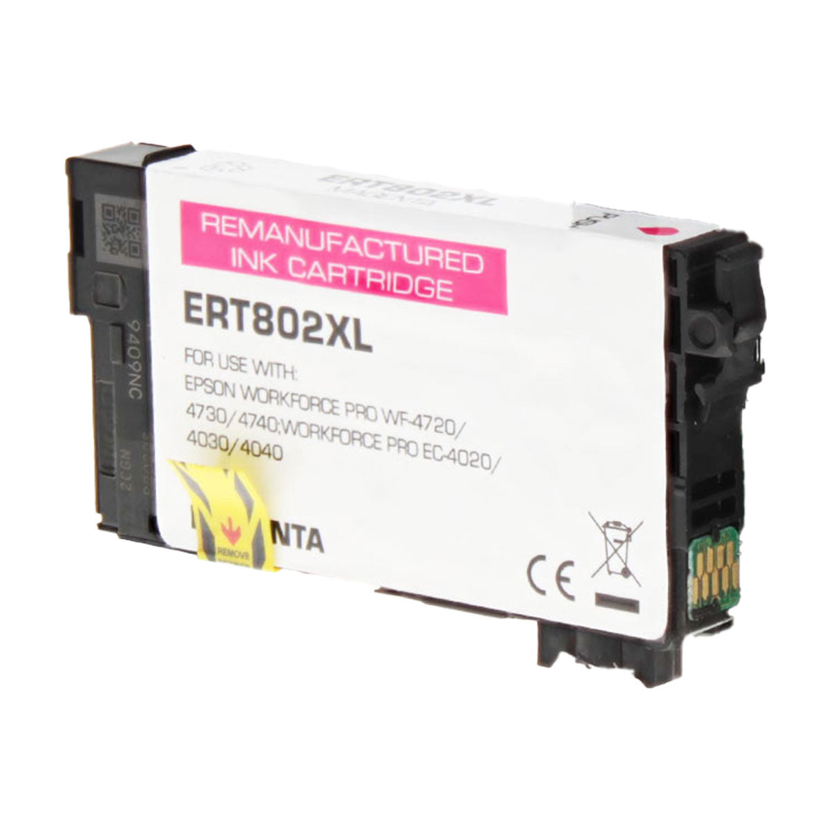 Remanufactured Epson 802XL (T802XL320) InkJet Cartridge, Magenta, 1900 Ultra High Yield