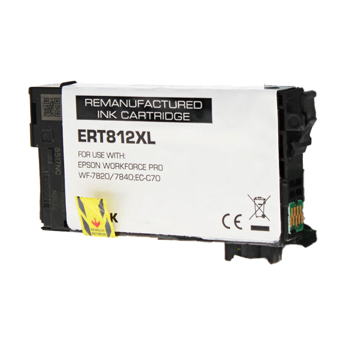 Remanufactured Epson 812XL (T812XL120) InkJet Cartridge, Black, 1.1K Ultra High Yield