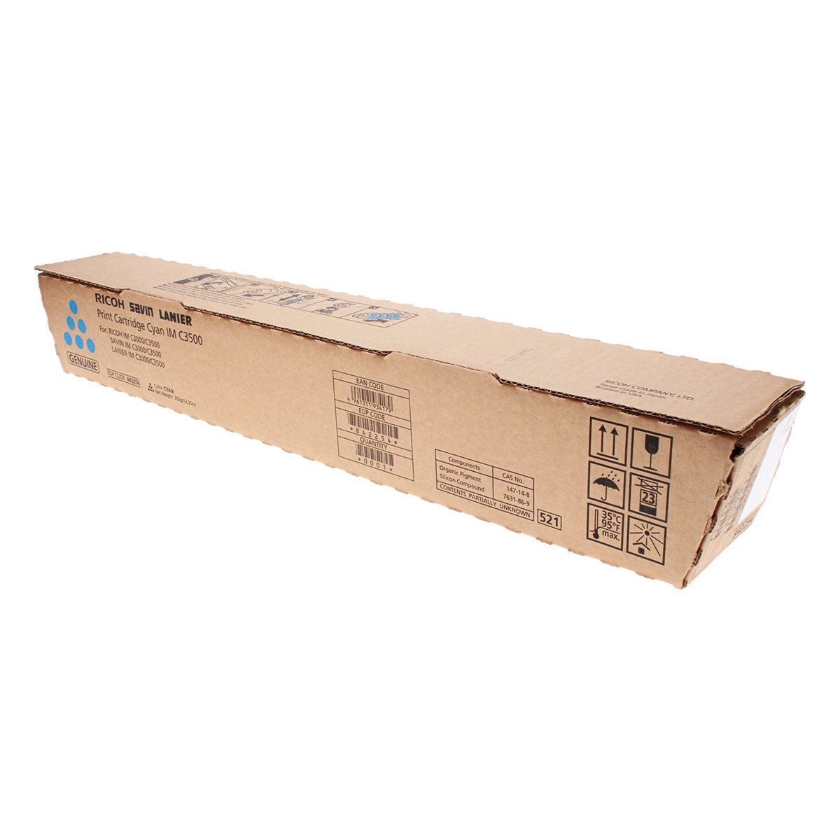 OEM Ricoh  (842254) Toner Cartridge, Cyan, 19K Yield