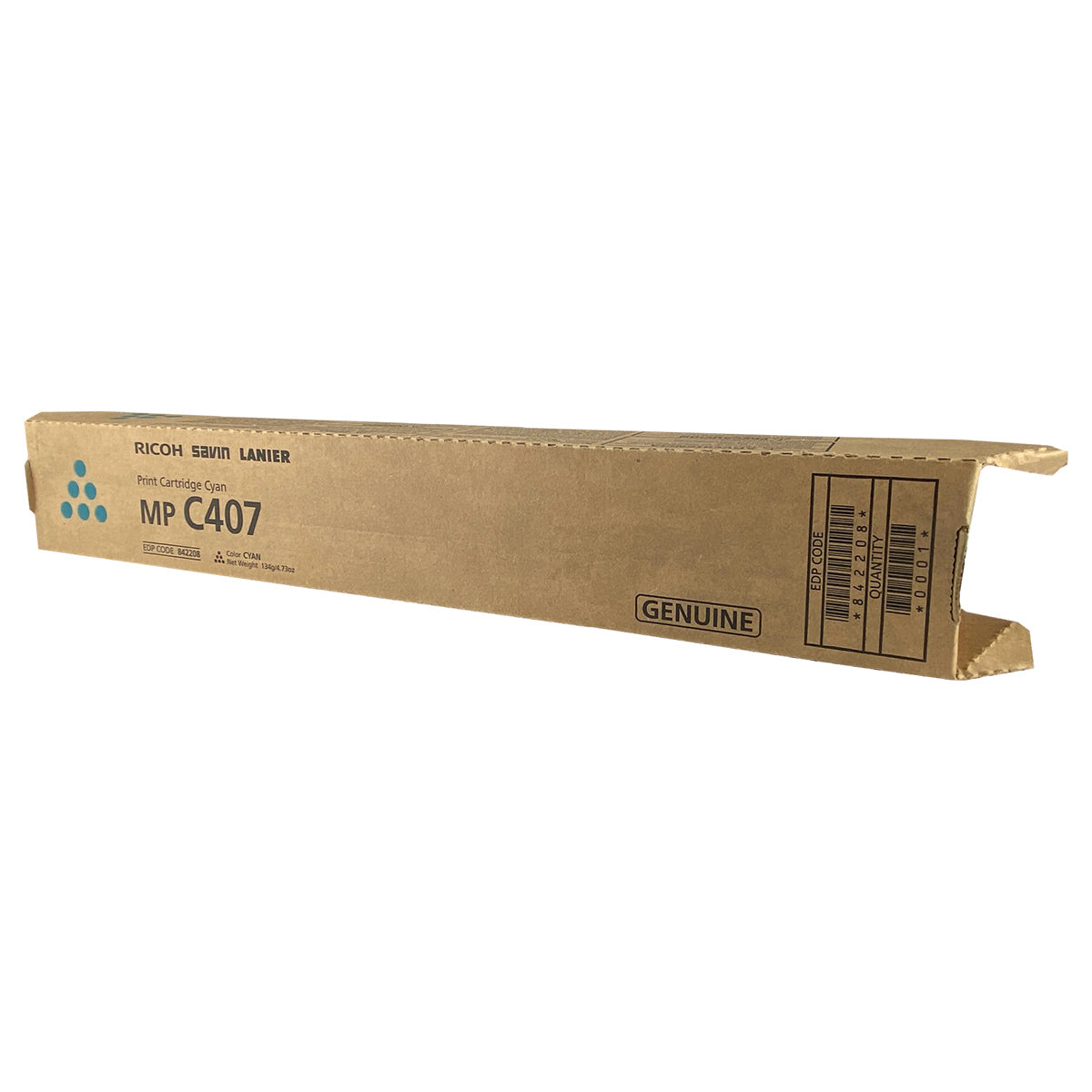 OEM Ricoh  (842208) Toner Cartridge, Cyan, 8K Yield