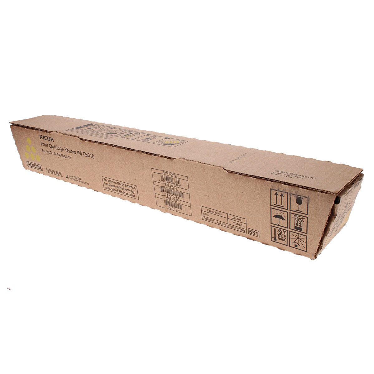 OEM Ricoh  ( 842527) Toner Cartridge, Yellow, 28K Yield