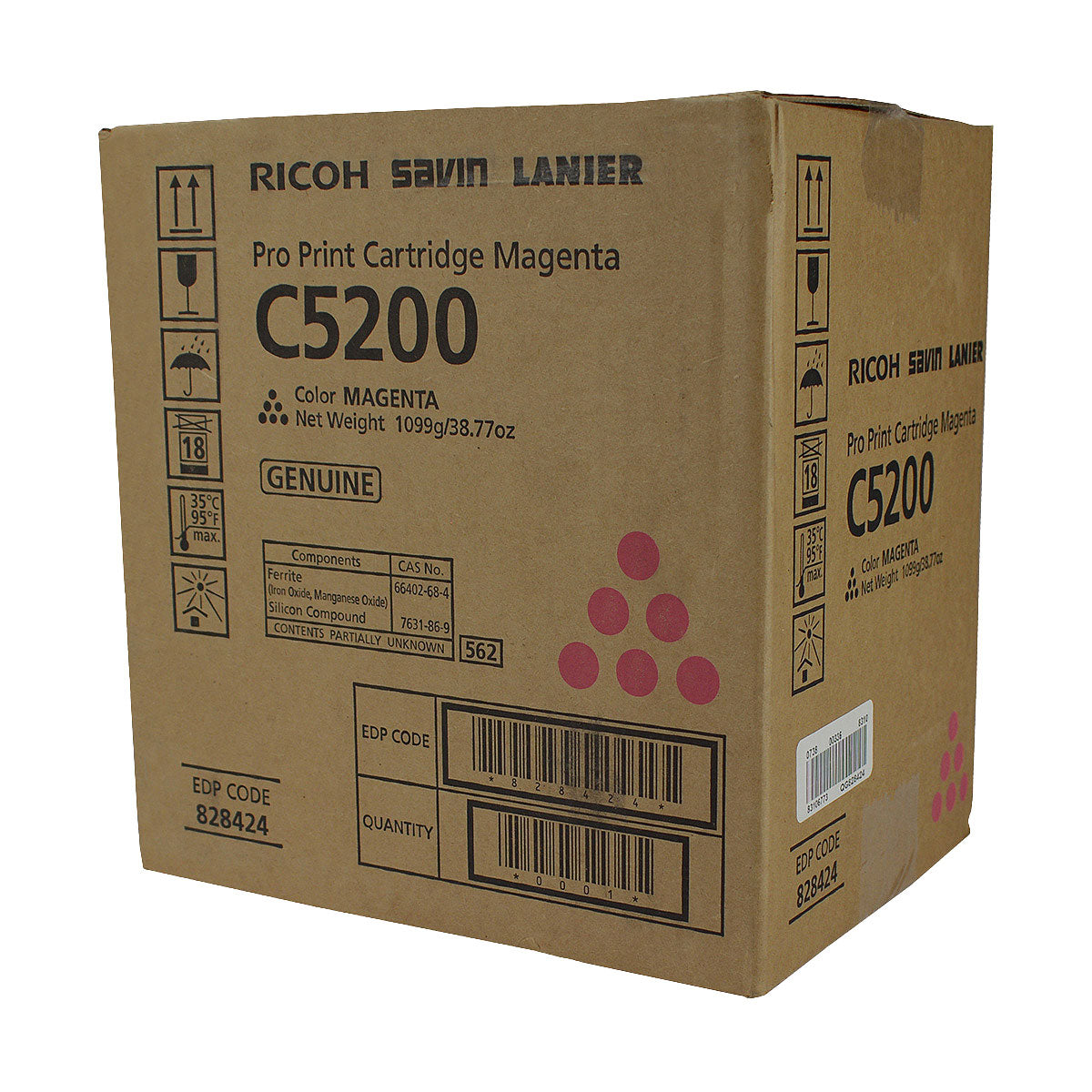 OEM Ricoh  (828424) Toner Cartridge, Magenta, 24K Yield