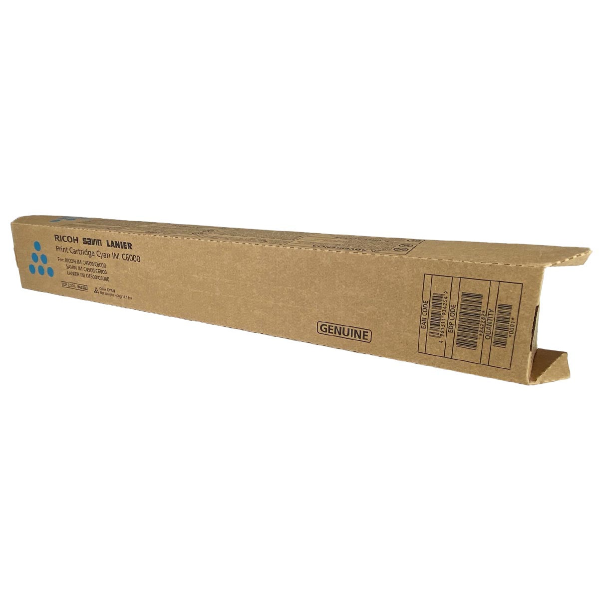 OEM Ricoh  (842282) Toner Cartridge, Cyan, 22.5K Yield
