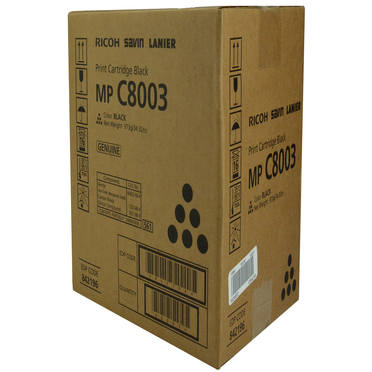 OEM Ricoh  (842196) Toner Cartridge, Black, 47K Yield