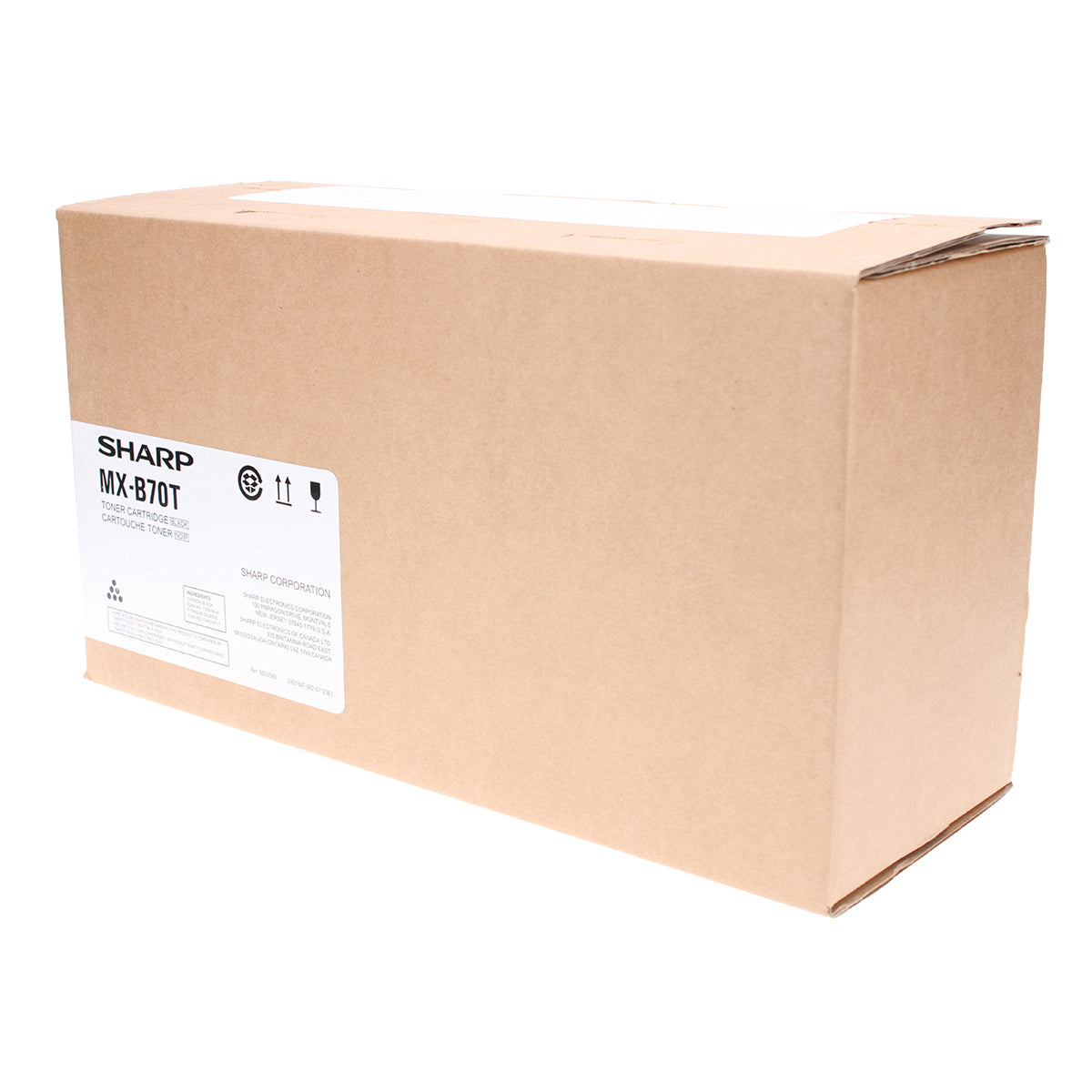 OEM Sharp MX-B70T Toner Cartridge, Black, 45K Yield