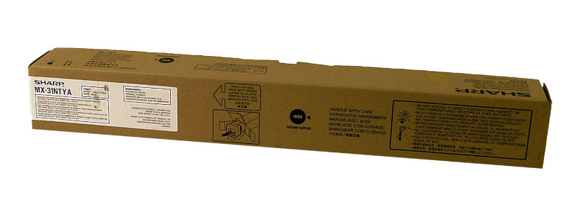 OEM Sharp MX-31NTYA Toner Cartridge, Yellow, 15K Yield