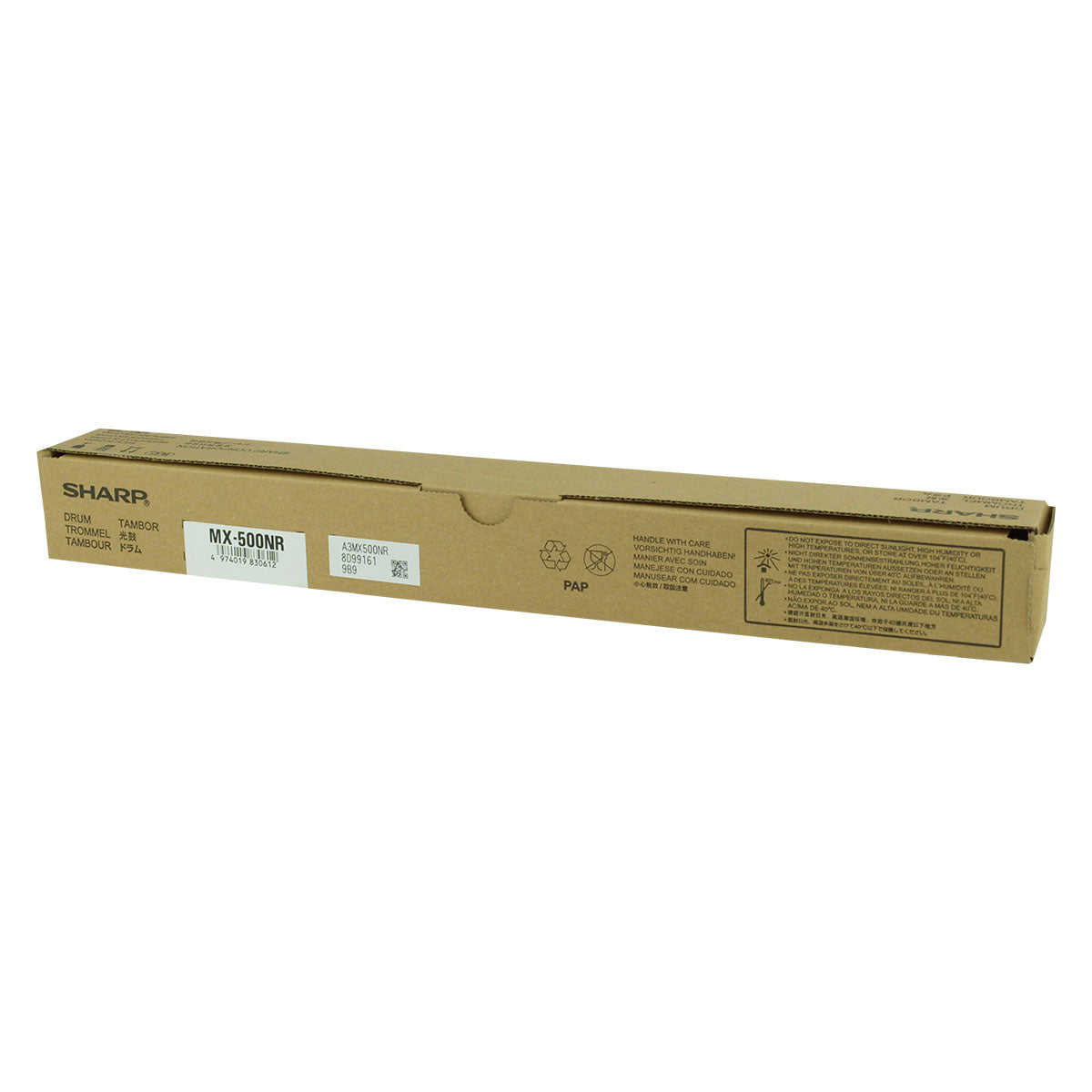 OEM Sharp MX-500NR Drum Unit, Black, 200K Yield