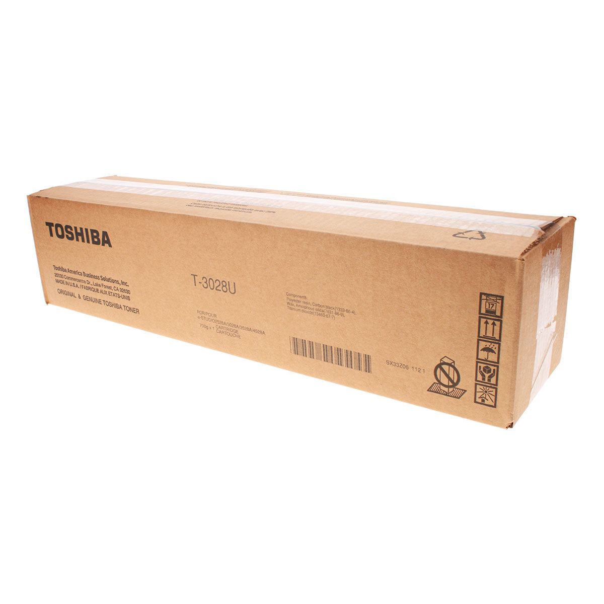 OEM Toshiba T-3028U (T3028U) Toner Cartridge, Black, 43.9K Yield