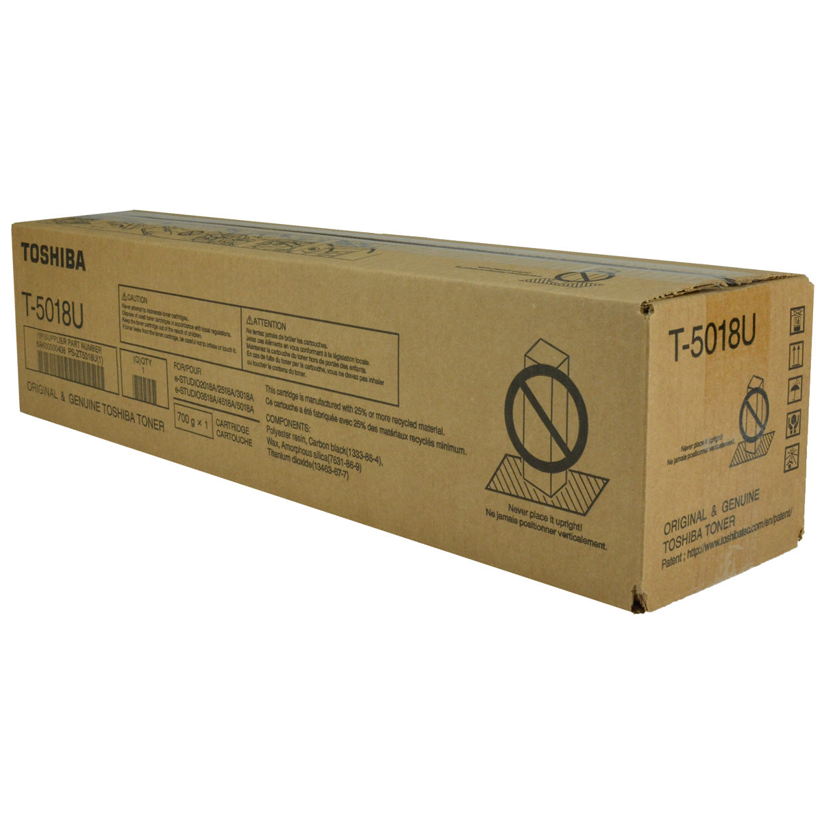 OEM Toshiba T-5018U (T5018U) Toner Cartridge, Black, 43.9K Yield