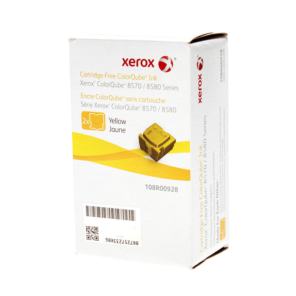 OEM Xerox 108R00928 (108R928) Inkjet, Yellow, 4.4K Yield, 2 Cartridge Value Pack