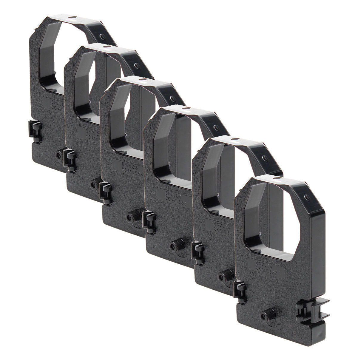 Compatible NCR (Iconex Americas) 198161B POS Ribbon, Black, 6 Pack Value Pack
