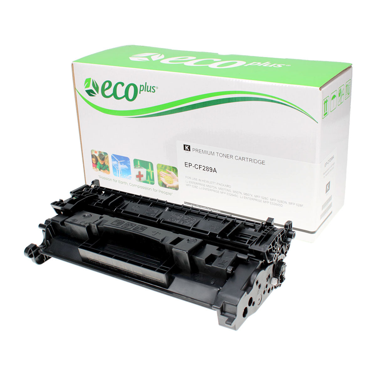 EcoPlus HP 89A (CF289A) Toner Cartridge, Black, 5K Yield, (Used OEM Chip), TAA Compliant