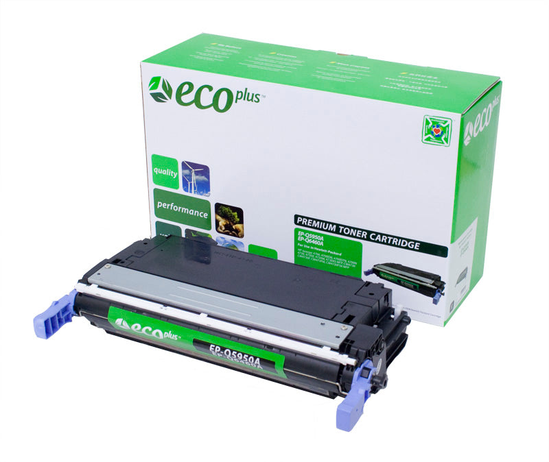 EcoPlus HP 643A (Q5950A) Toner Cartridge, Black, 11K Yield, Made in USA