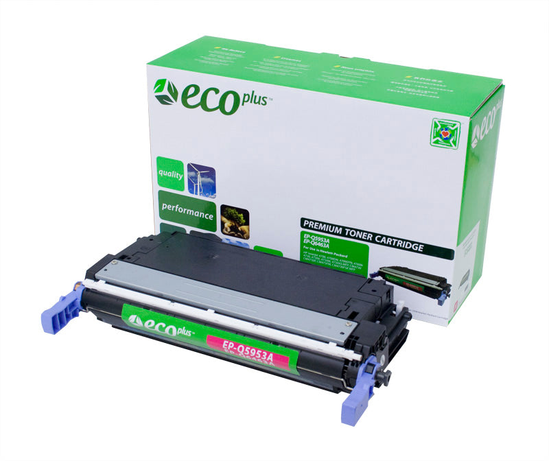 EcoPlus HP 643A (Q5953A) Toner Cartridge, Magenta, 10K Yield, Made in USA